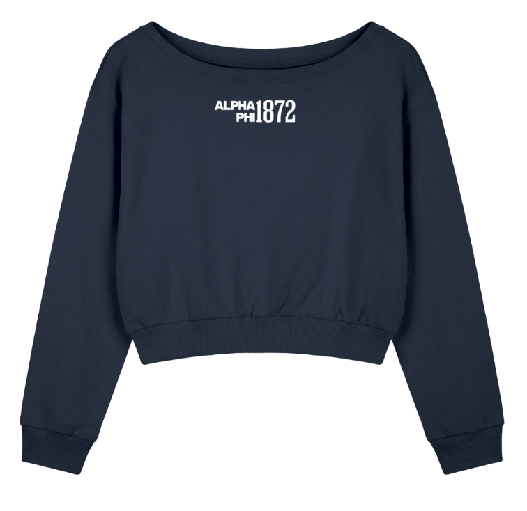 Alpha Phi 1872 Off The Shoulder Sweatshirt