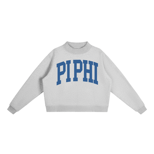 Pi Beta Phi Big Mock Neck Sweatshirt - Ivy Society