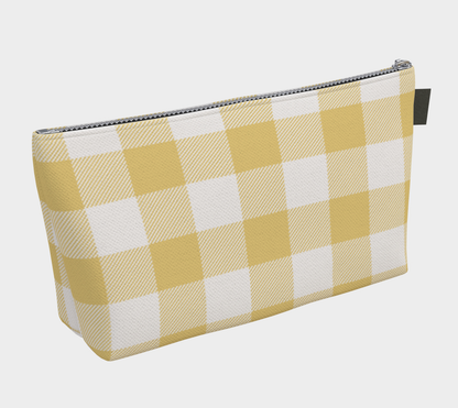 Chi Omega Personalized Gingham Makeup Bag