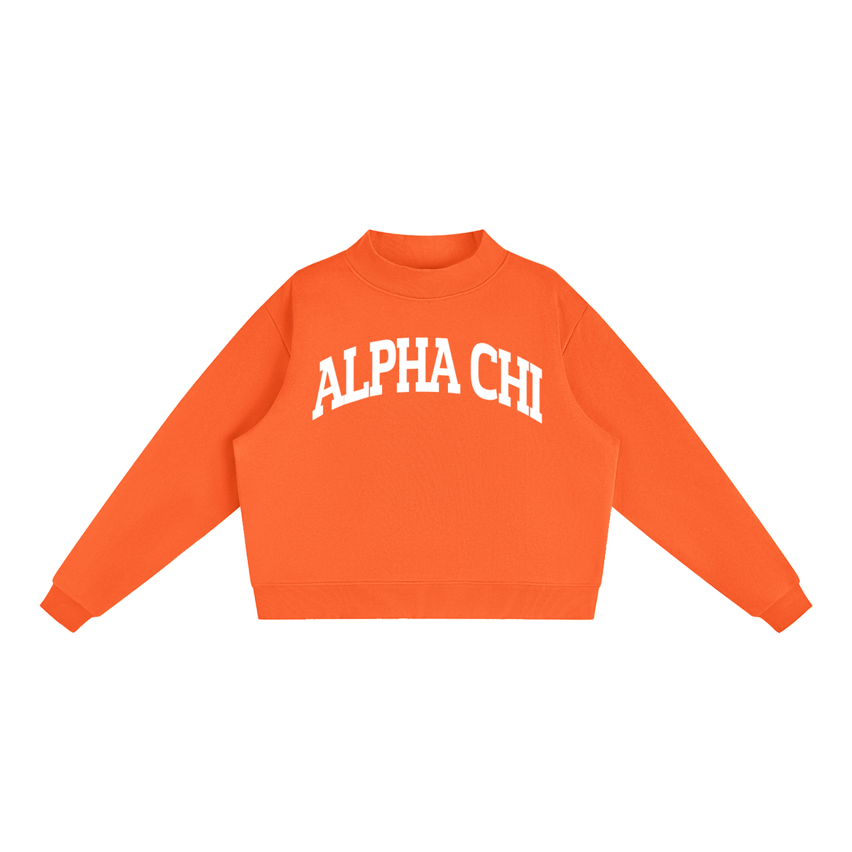 Alpha Chi Omega Mock Neck Sweatshirt