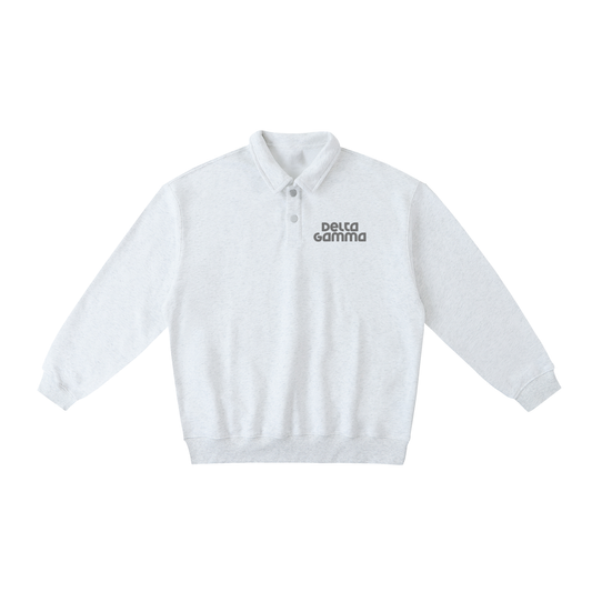 Delta Gamma Polo Collar Sweatshirt