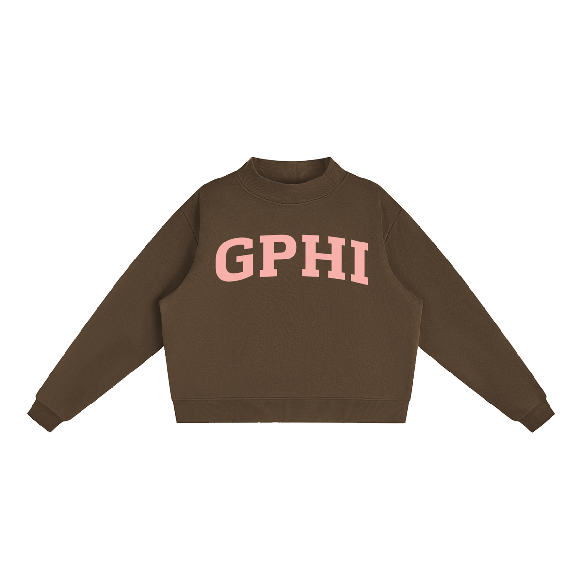 Gamma Phi Beta Blush Mock Neck Sweatshirt