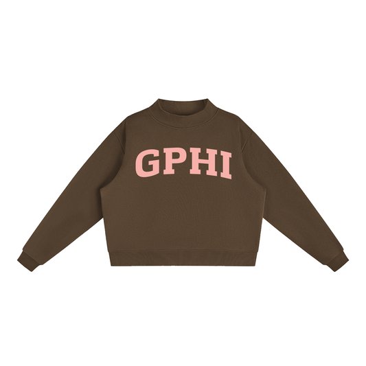 Gamma Phi Beta Blush Mock Neck Sweatshirt