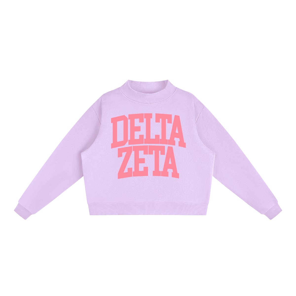 Delta Zeta Big Mock Neck Sweatshirt