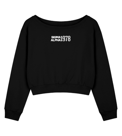 Sigma Alpha 1978 Off the Shoulder Sweatshirt