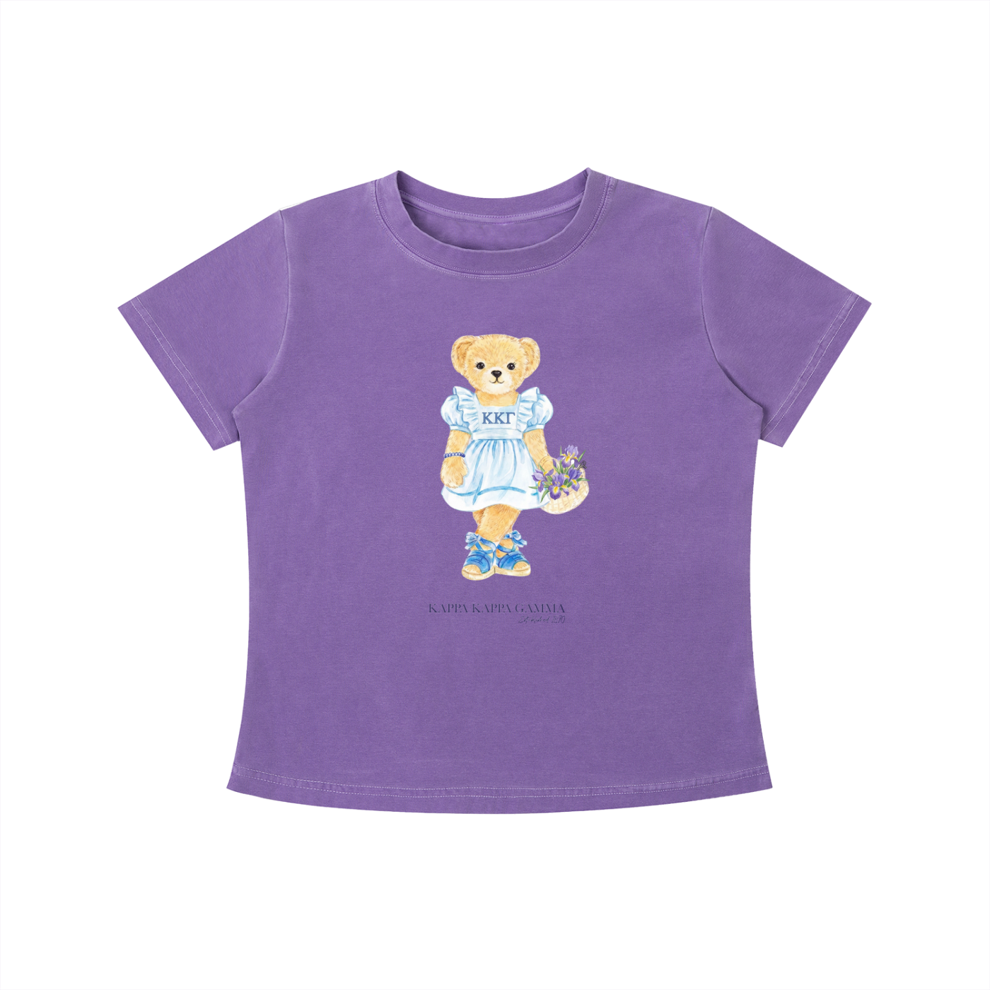 Kappa Kappa Gamma Flower Bear T Shirt