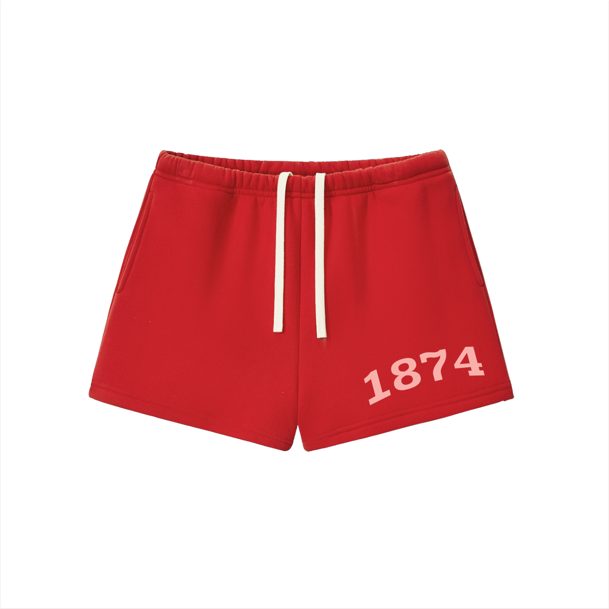 Gamma Phi Beta Blush Fleece Drawstring Shorts