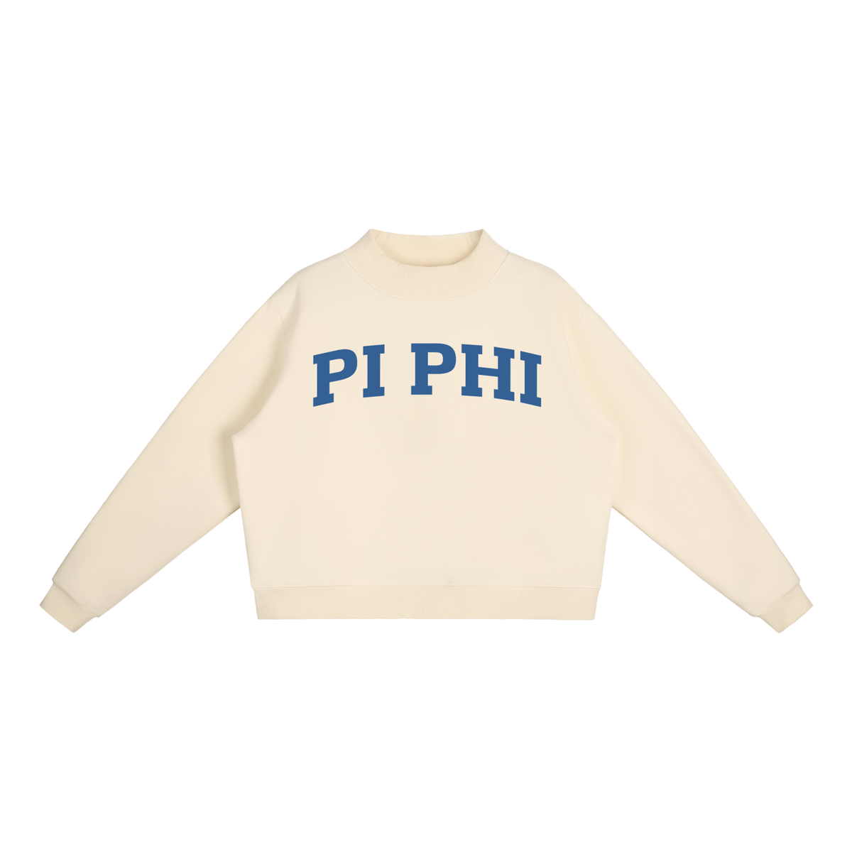 Pi Beta Phi Blue Mock Neck Sweatshirt - Ivy Society