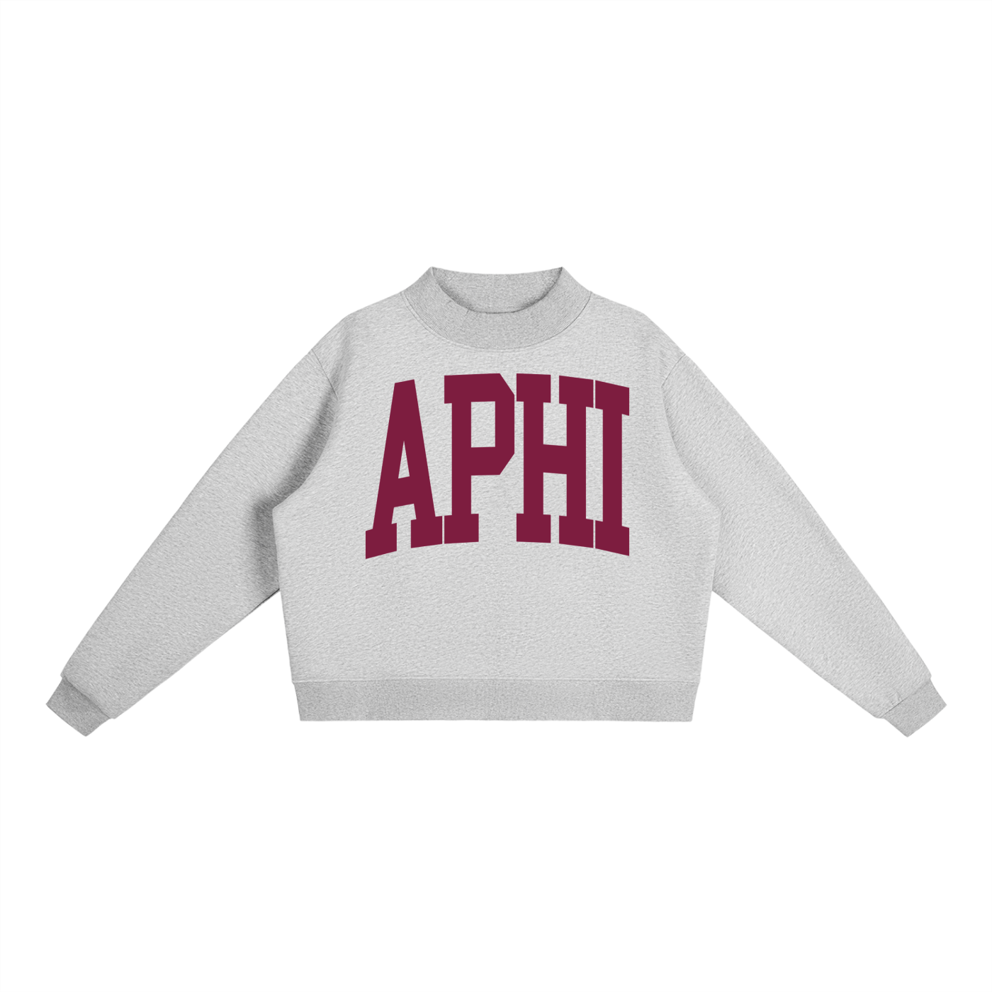 Alpha Phi Big Mock Neck Sweatshirt - Ivy Society