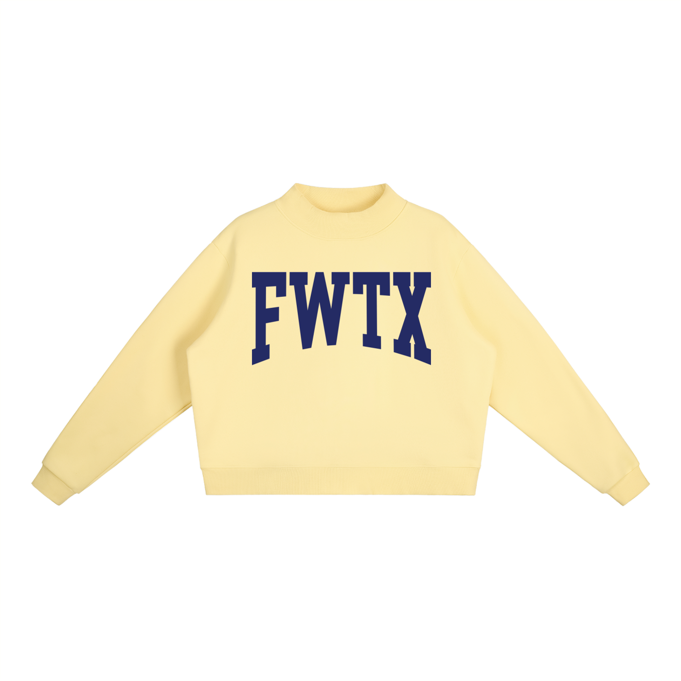Fort Worth TX Mock Neck Sweatshirt - Ivy Society