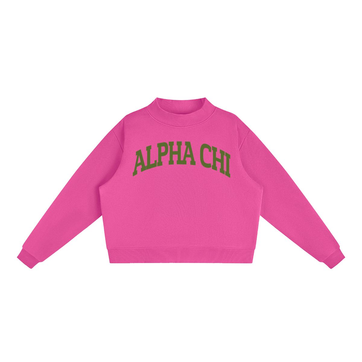 Alpha Chi Omega Mock Neck Sweatshirt