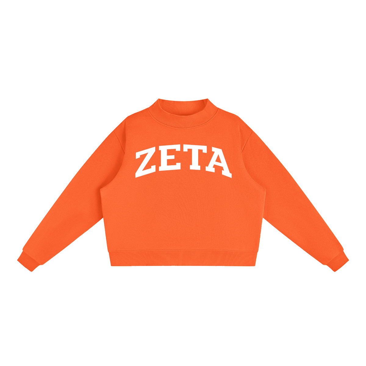 Zeta Tau Alpha Mock Neck Sweatshirt
