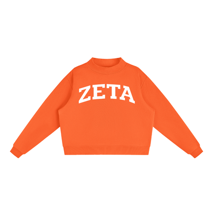 Zeta Tau Alpha Mock Neck Sweatshirt