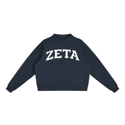 Zeta Tau Alpha Mock Neck Sweatshirt