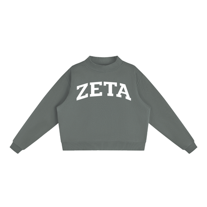 Zeta Tau Alpha Mock Neck Sweatshirt