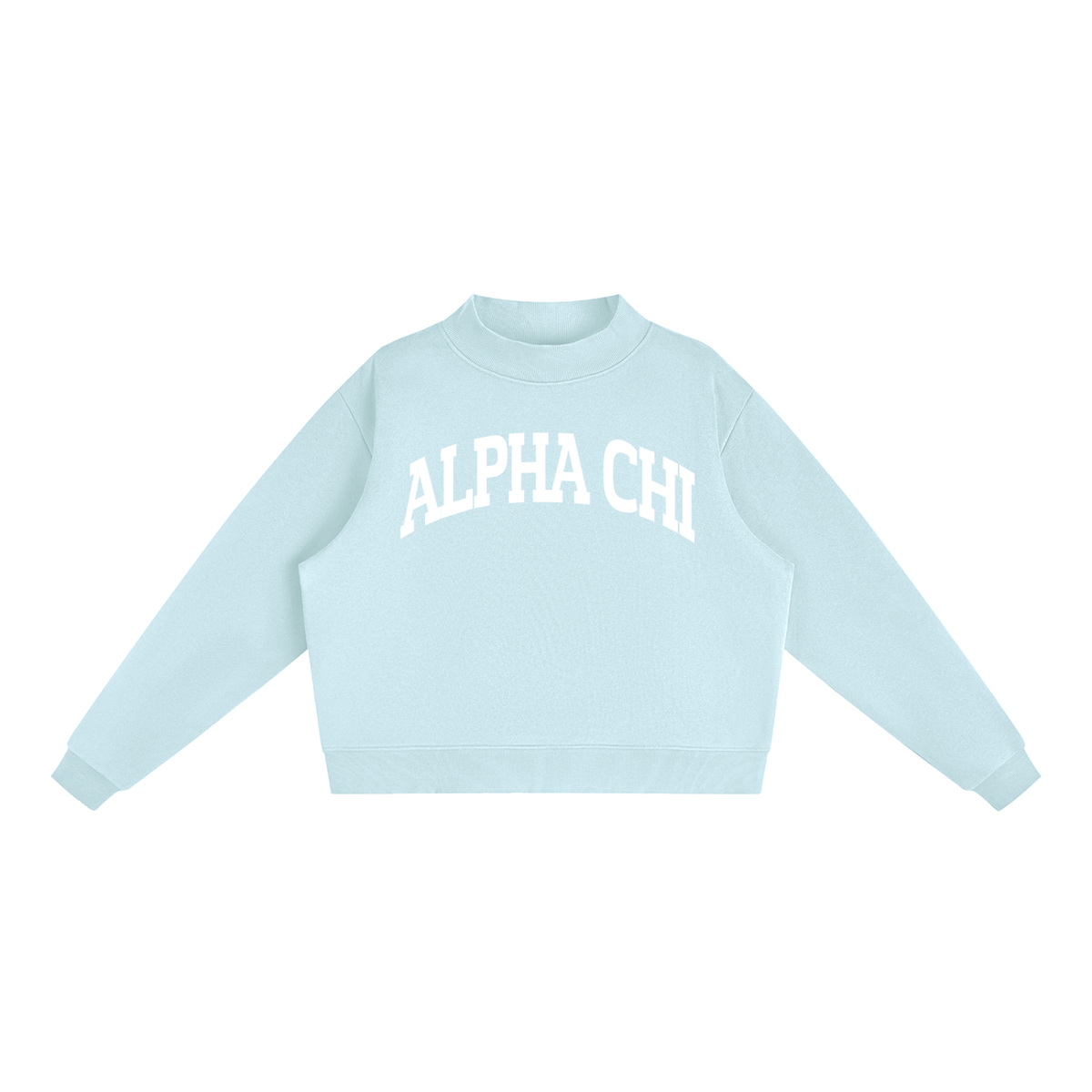 Alpha Chi Omega Mock Neck Sweatshirt