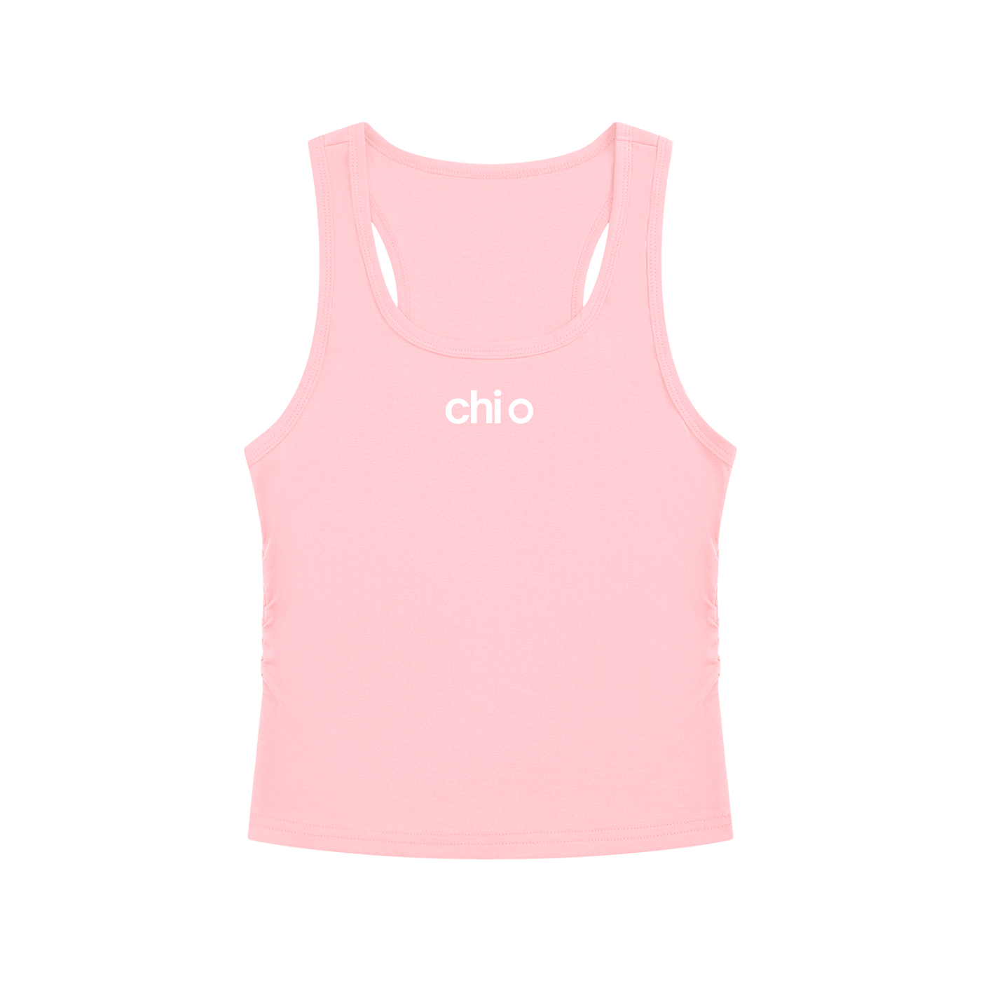 Chi Omega Athletic Ruched Tank Top