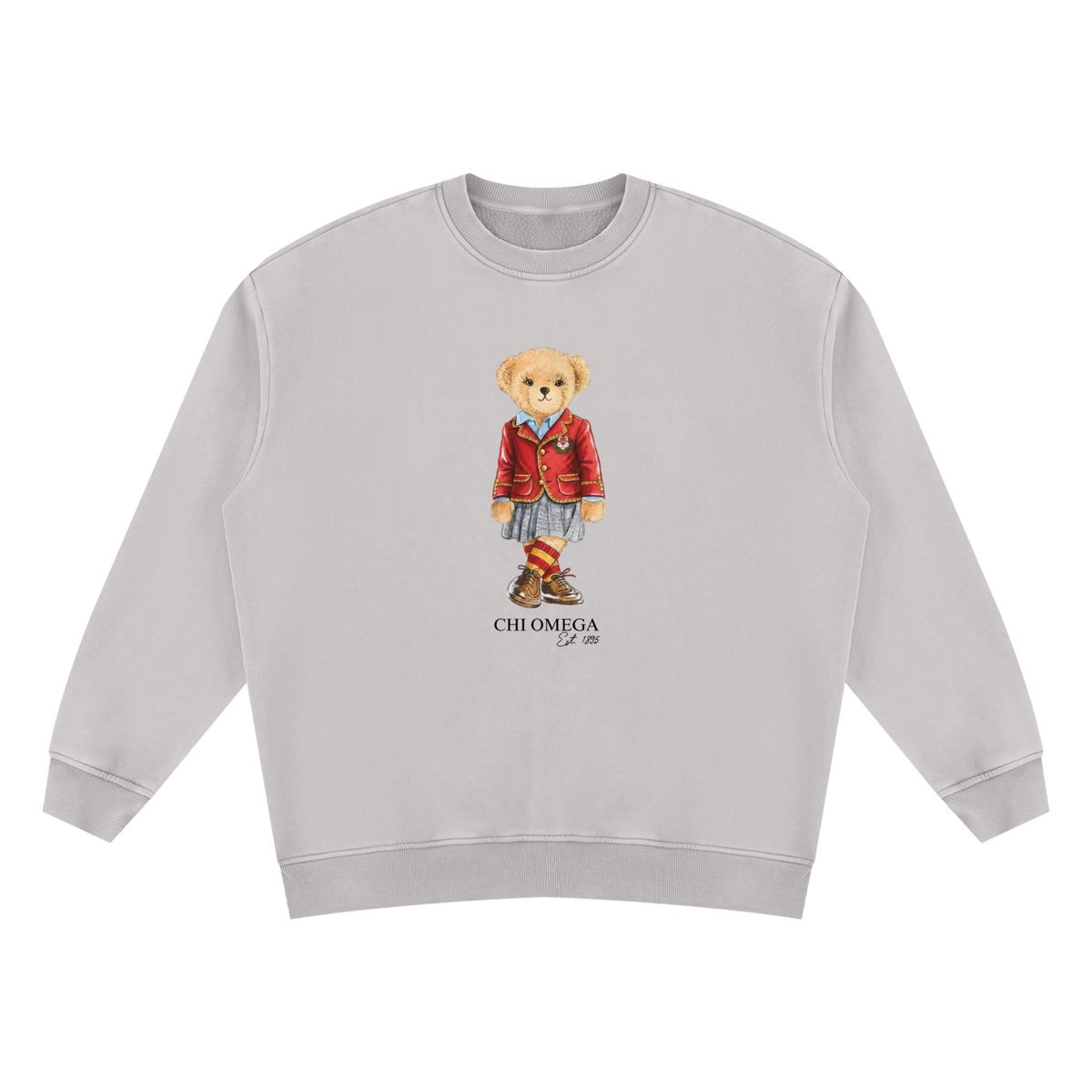 Chi Omega Sorority Bear Vintage Wash Sweatshirt