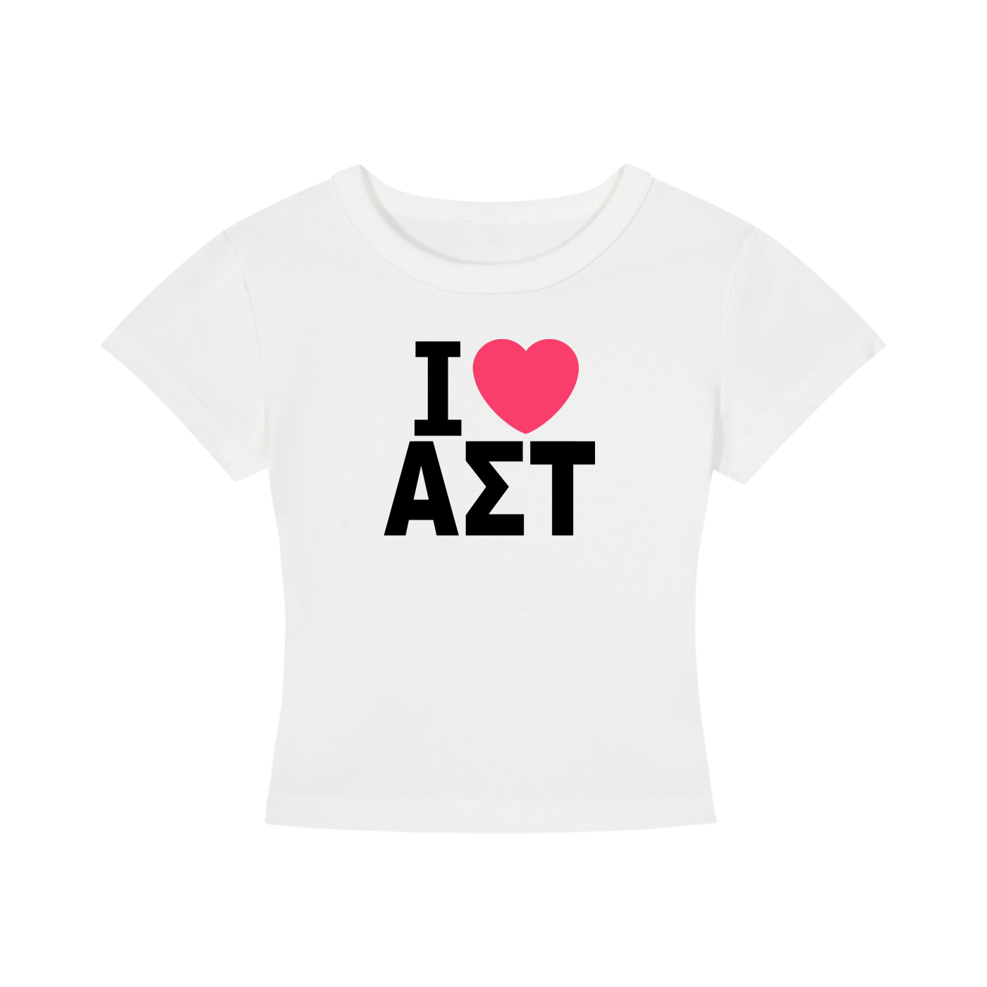 I Heart Alpha Sigma Tau Baby Tee