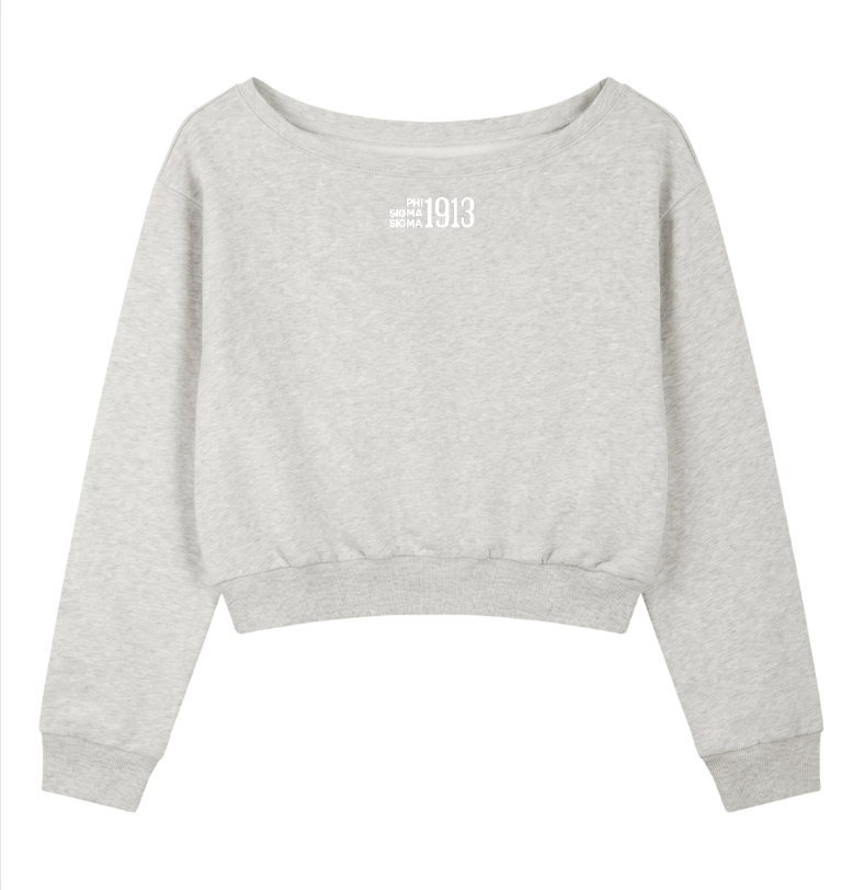 Phi Sigma Sigma 1913 Off The Shoulder Sweatshirt