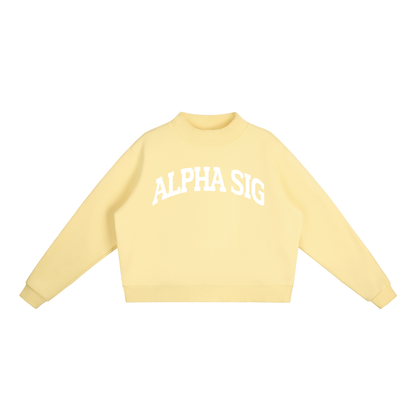 Alpha Sigma Alpha Mock Neck Sweatshirt