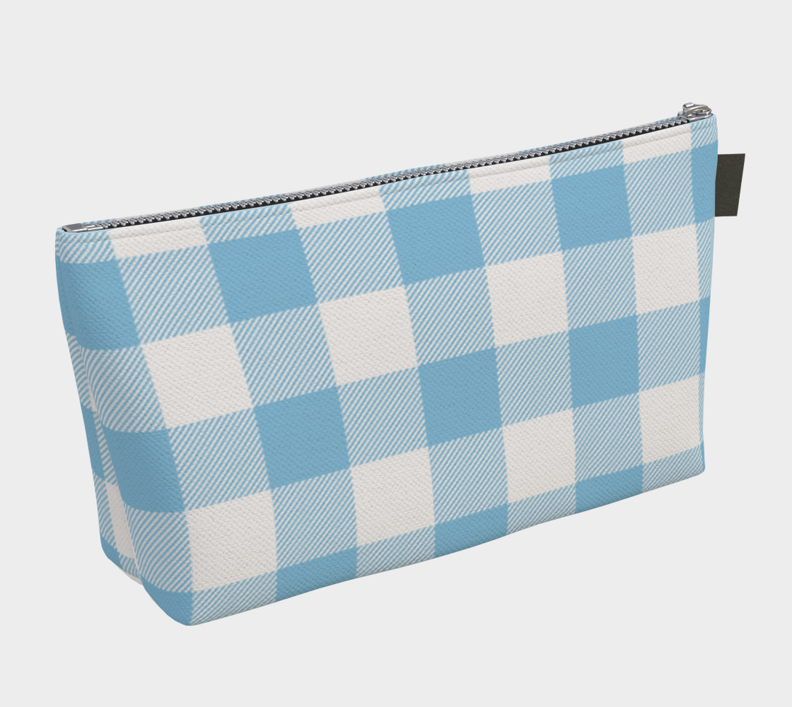 Kappa Kappa Gamma Personalized Gingham Makeup Bag