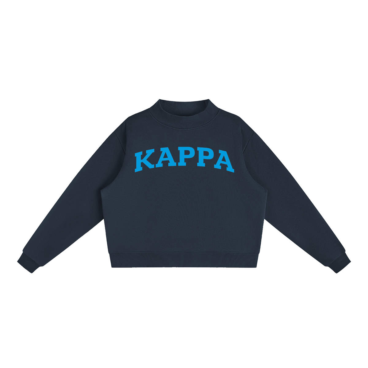 Kappa Kappa Gamma Blue Mock Neck Sweatshirt