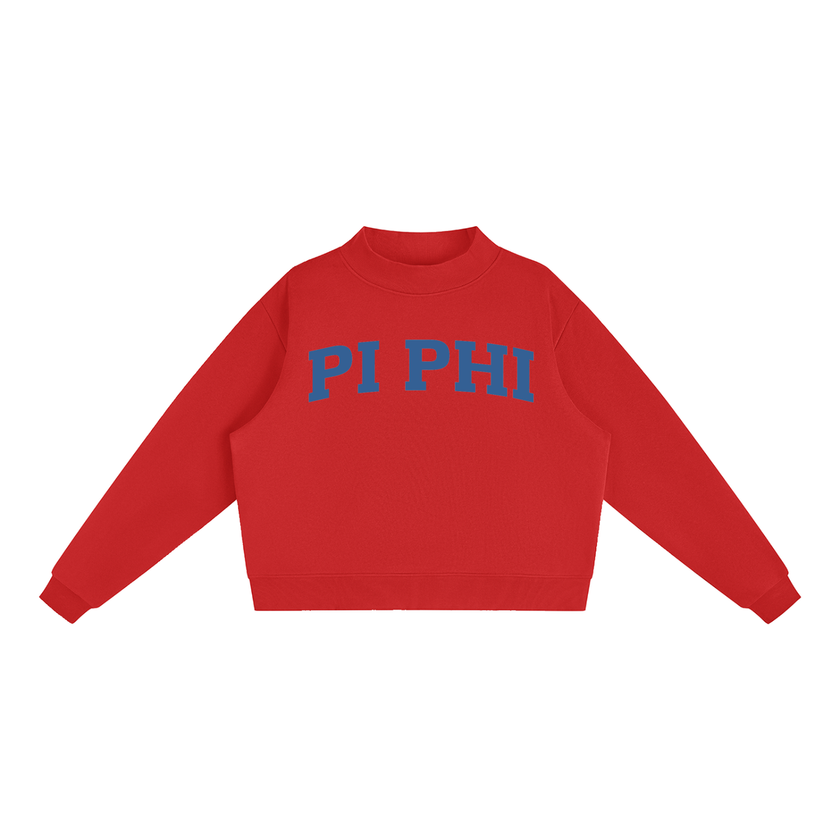 Pi Beta Phi Blue Mock Neck Sweatshirt