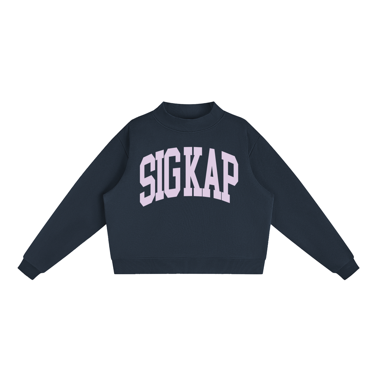Sigma Kappa Big Mock Neck Sweatshirt