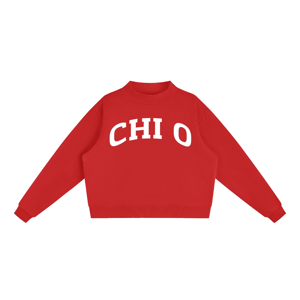 Chi Omega Mock Neck Sweatshirts