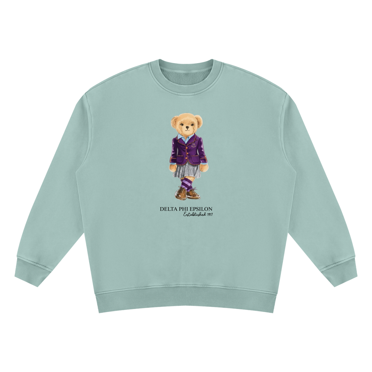 Delta Phi Epsilon Sorority Bear Vintage Wash Sweatshirt