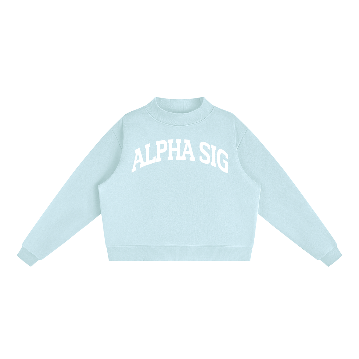 Alpha Sigma Alpha Mock Neck Sweatshirt