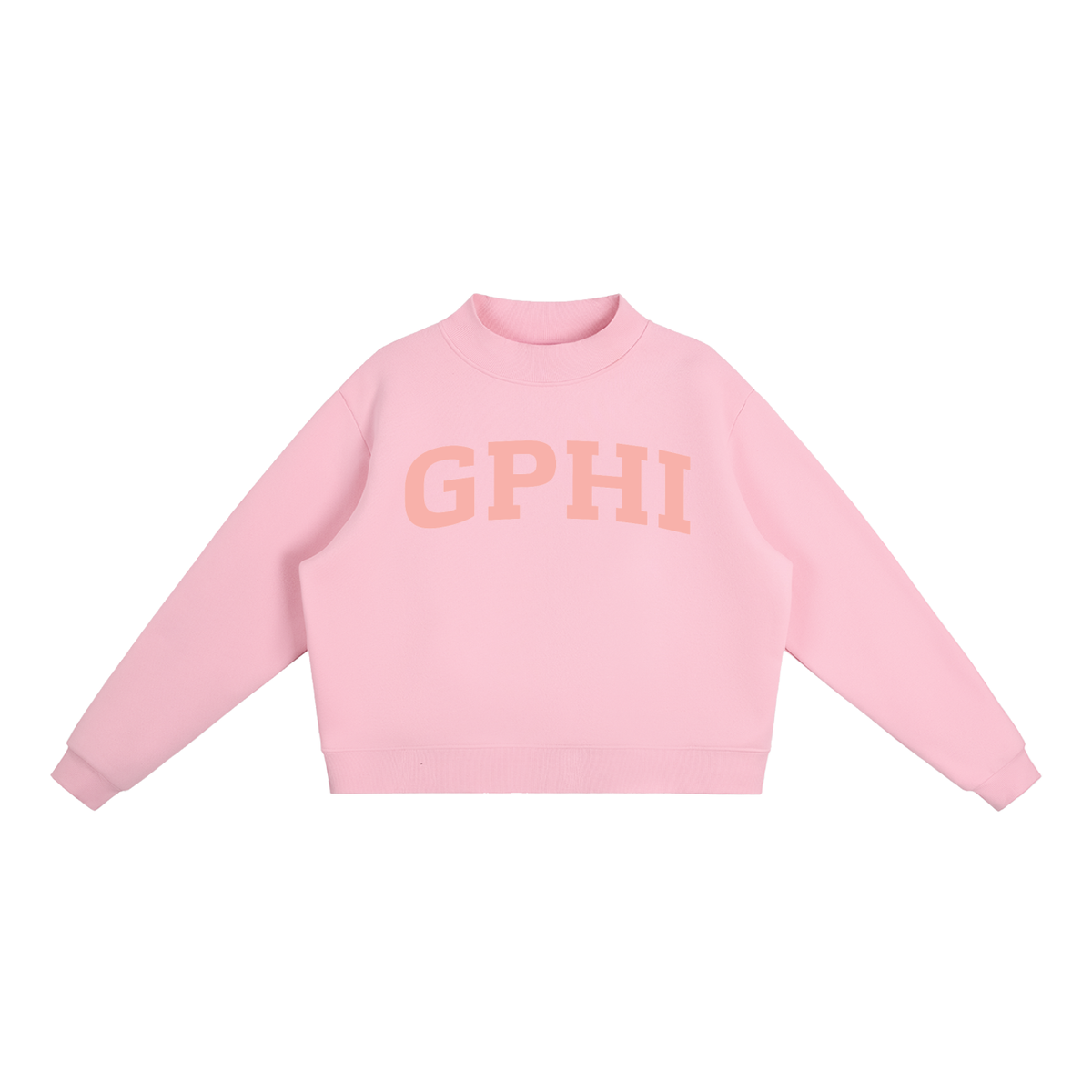 Gamma Phi Beta Blush Mock Neck Sweatshirt
