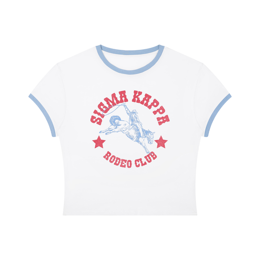 Sigma Kappa Rodeo Club Ringer Tee