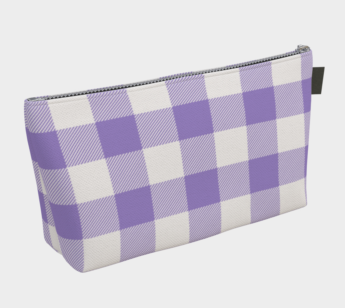 Sigma Kappa Pesonalized Gingham Makeup Bag