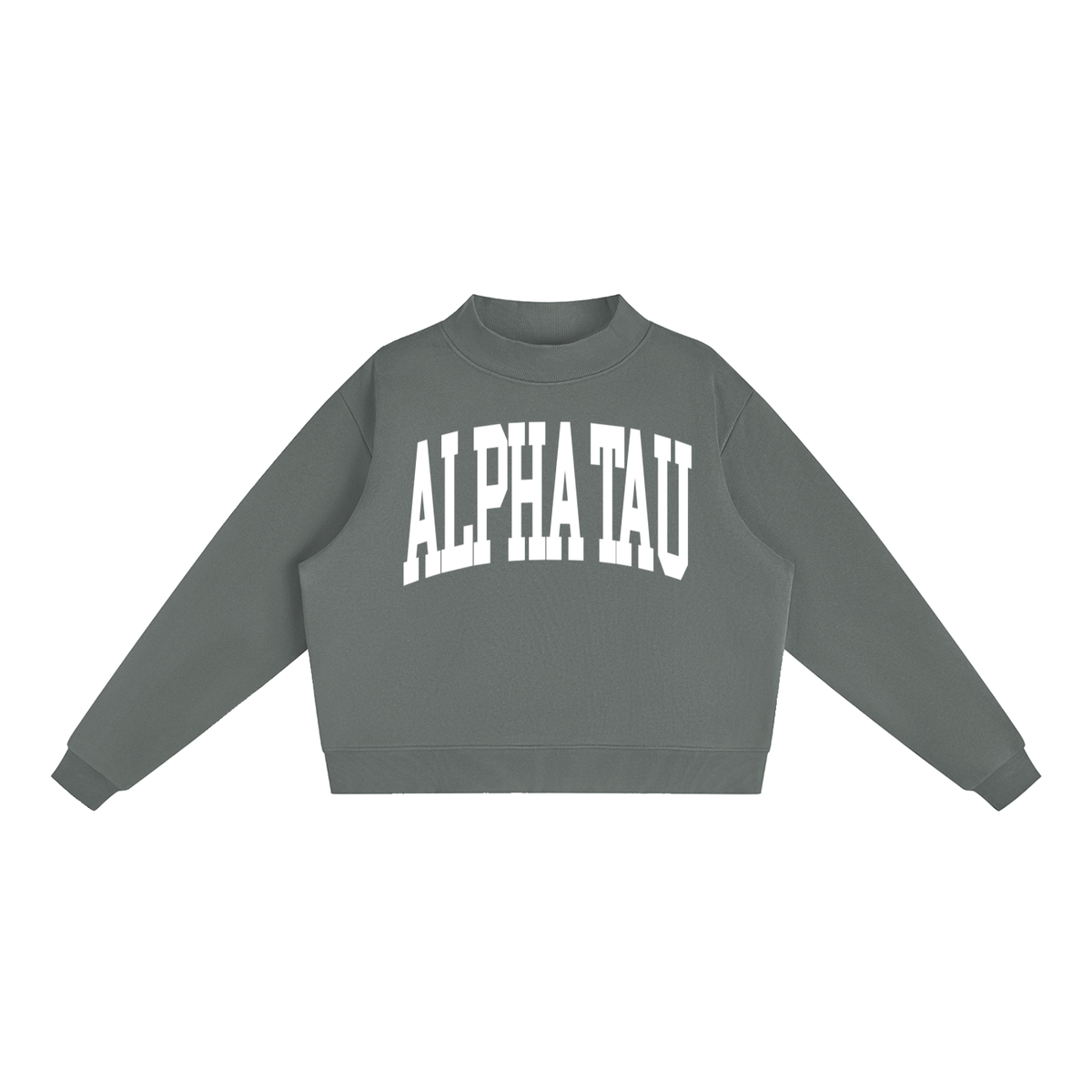 Alpha Sigma Tau Mock Neck Sweatshirt