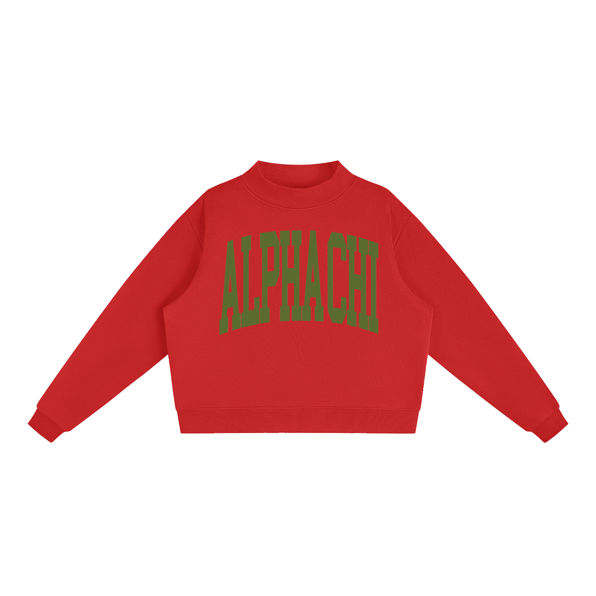 Alpha Chi Omega Big Mock Neck Sweatshirt