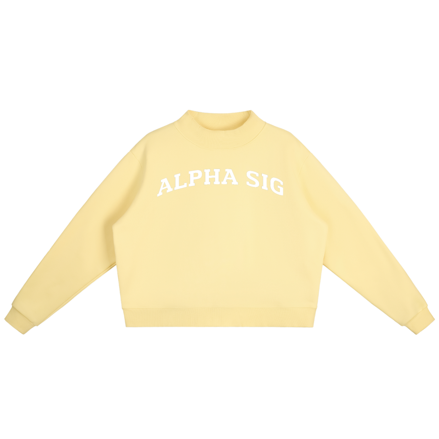 Alpha Sigma Alpha Mock Neck Sweatshirt - Ivy Society