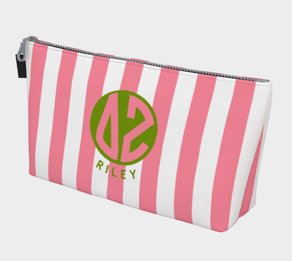 Delta Zeta Monogram Personalized Makeup Bag