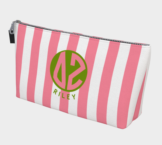 Delta Zeta Monogram Personalized Makeup Bag