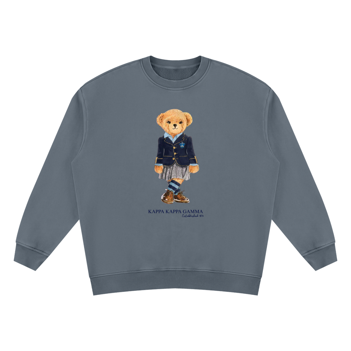 Kappa Kappa Gamma Sorority Bear Vintage Wash Sweatshirt