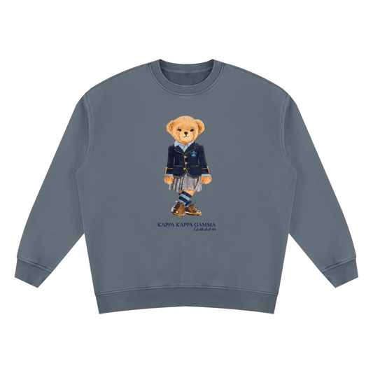 Kappa Kappa Gamma Sorority Bear Vintage Wash Sweatshirt - Ivy Society