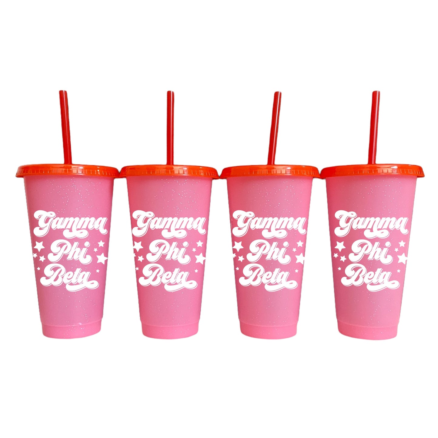 Gamma Phi Beta Pink Color Changing Cups 4 Pack - Ivy Society