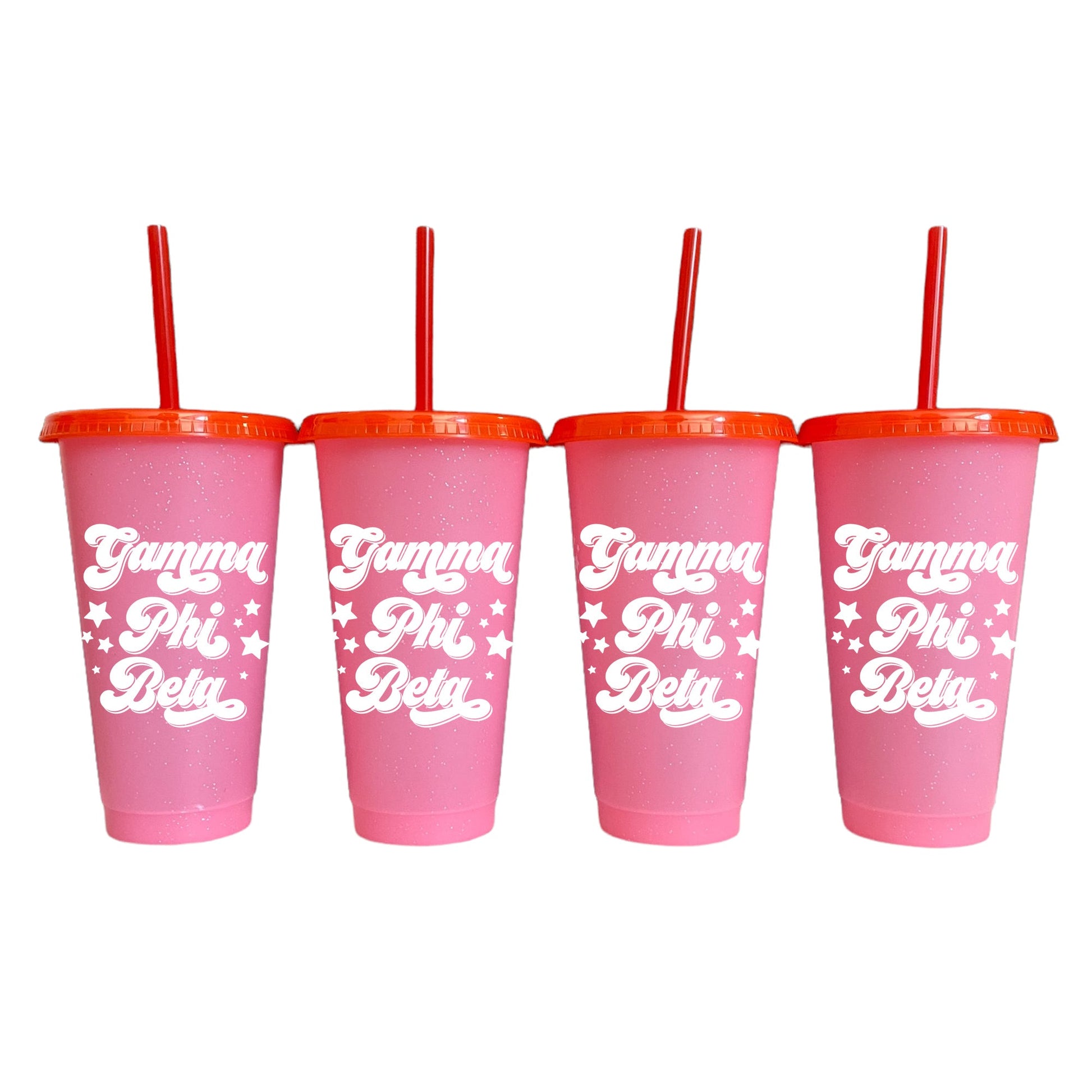 Gamma Phi Beta Pink Color Changing Cups 4 Pack - Ivy Society