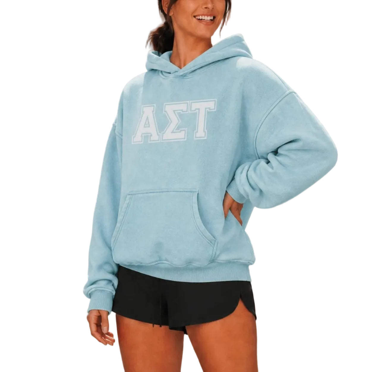 Alpha Sigma Tau Letters Hoodie