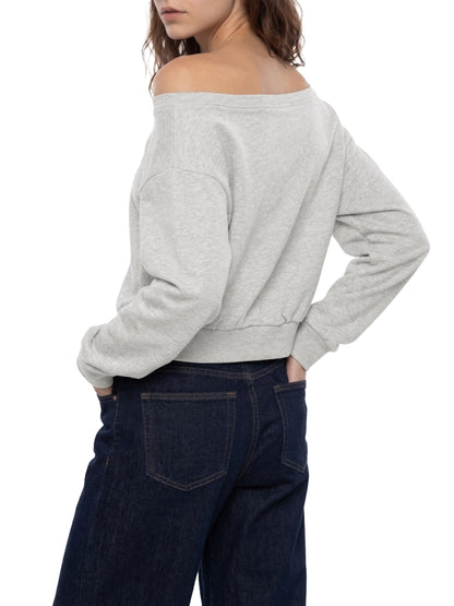 Tri Delta 1888 Off The Shoulder Sweatshirt