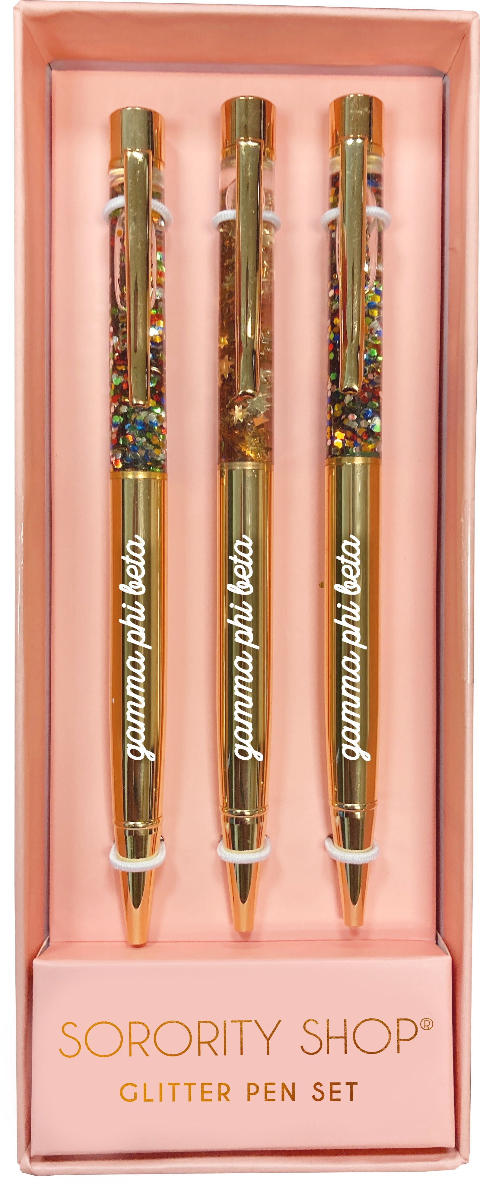 Gamma Phi Beta Glitter Pens 3 Pack - Ivy Society