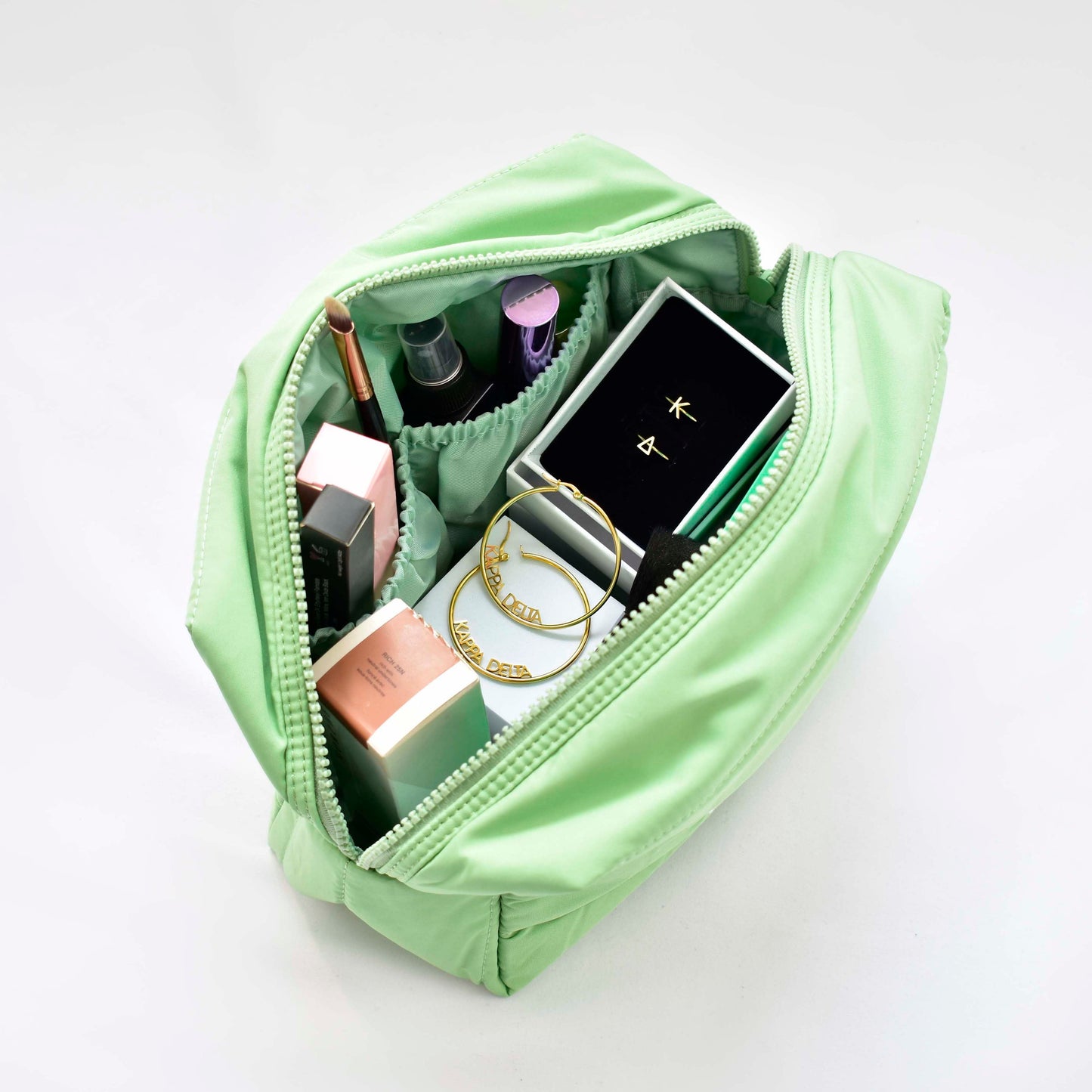 Alpha Chi Omega Puffer Makeup Bag