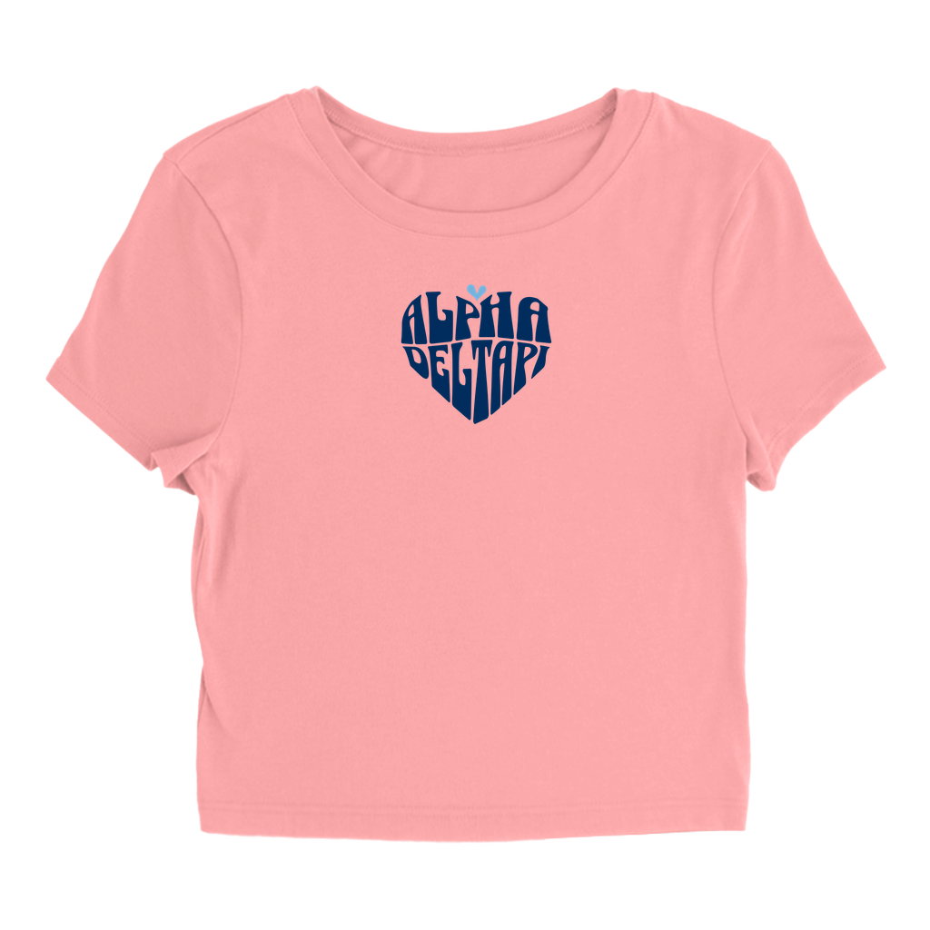Alpha Delta Pi Heart Baby Tee - Ivy Society