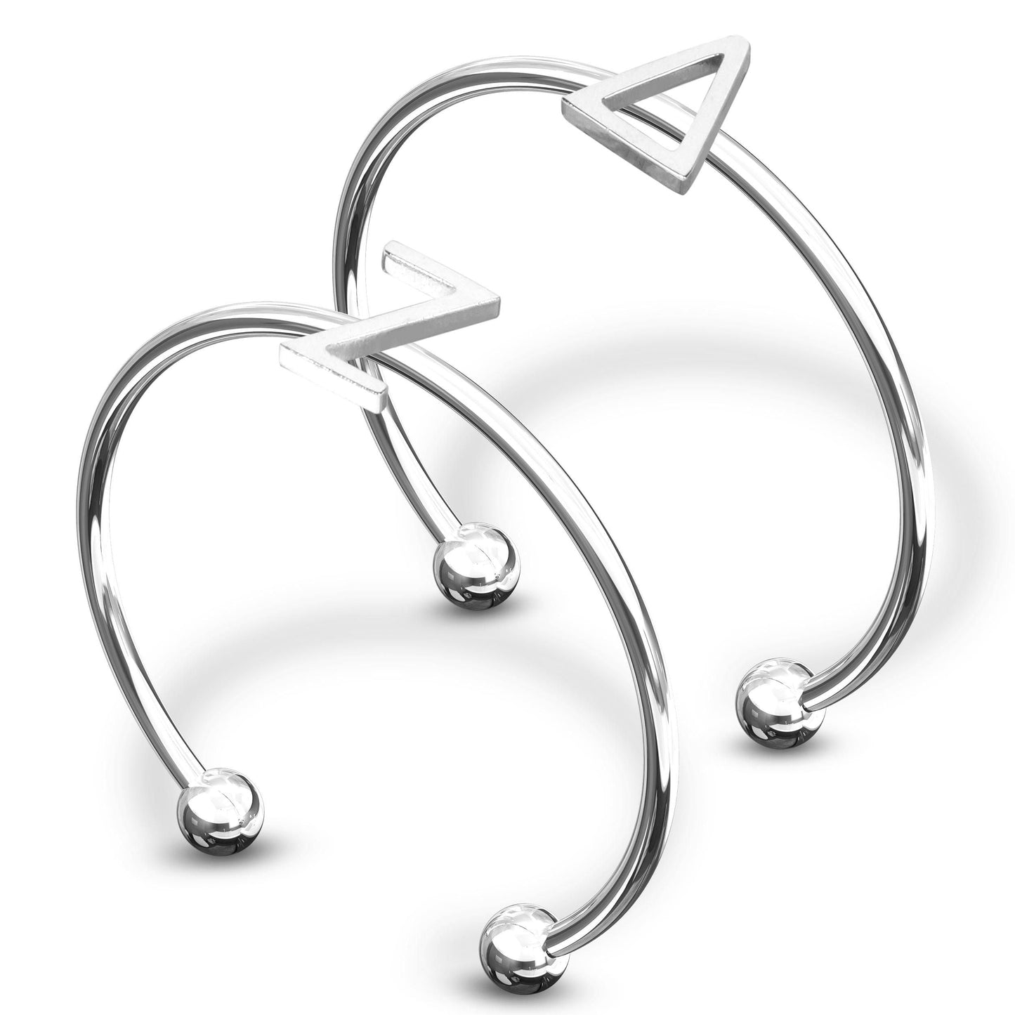 Delta Zeta Silver Ring Stack